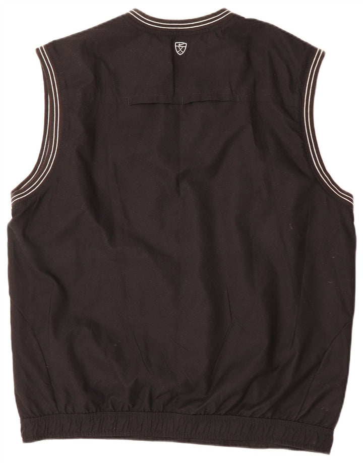 Top de treino masculino Nike sem mangas, pulôver, Reino Unido 42/44, grande, preto, poliéster