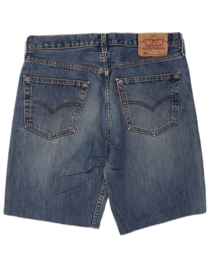 LEVI'S Masculino 501 Shorts Jeans W33 Médio Azul Algodão