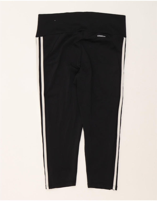 Leggings Adidas Aeroready Capri UK 16/18 Grande Poliéster Preto