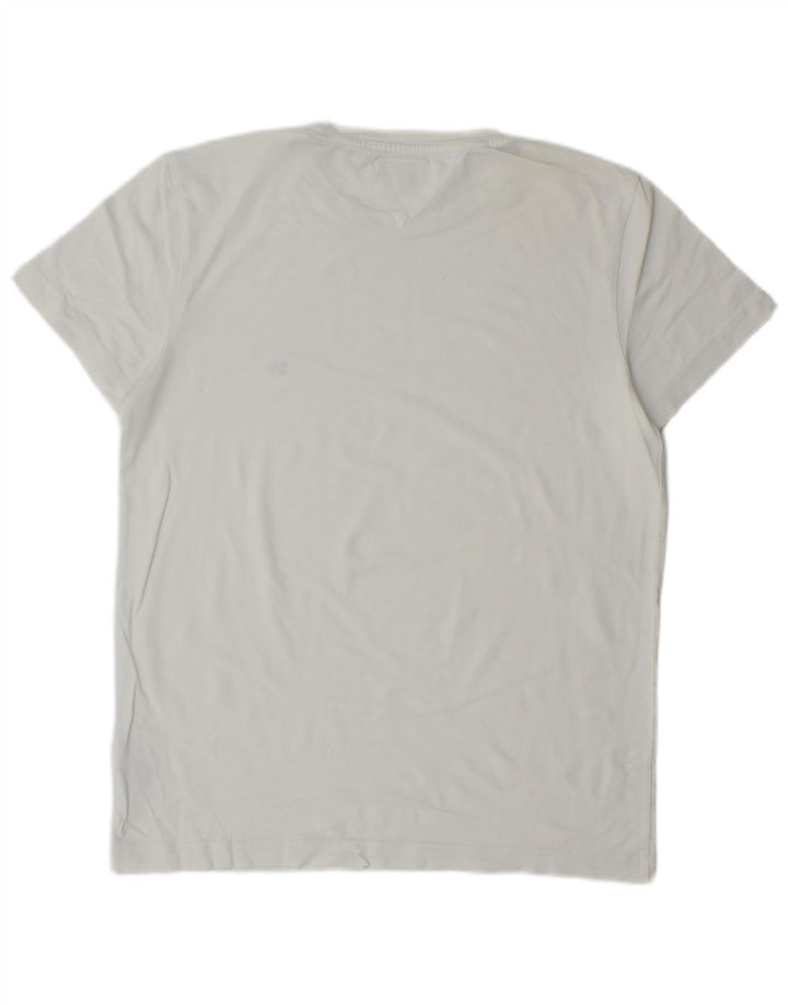 Camiseta masculina Tommy Hilfiger Top médio algodão branco