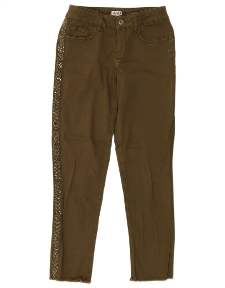 Liu Jo Jeans Slim Feminino W27 L25 Algodão Cáqui