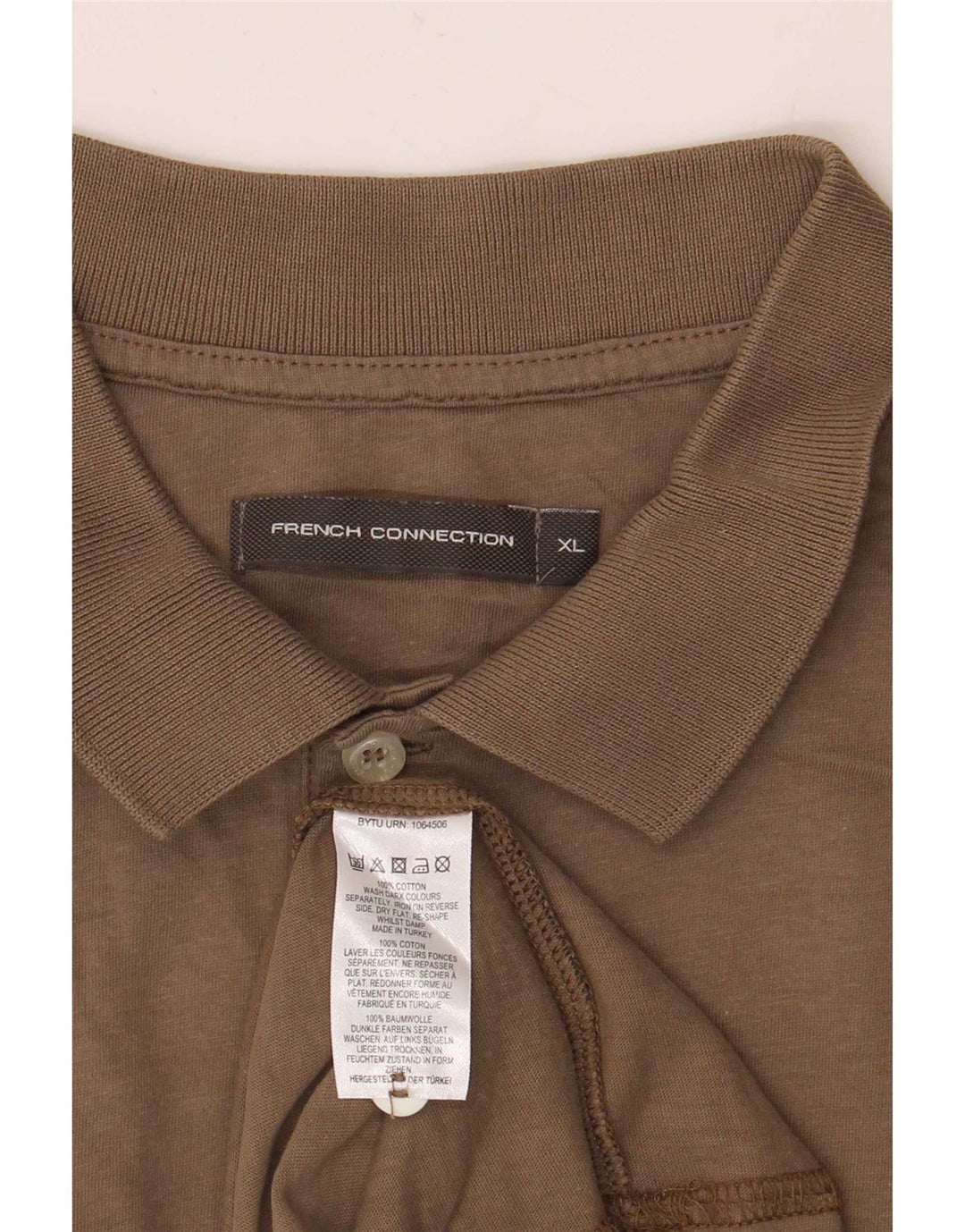 Camisa polo masculina French Connection XL algodão marrom