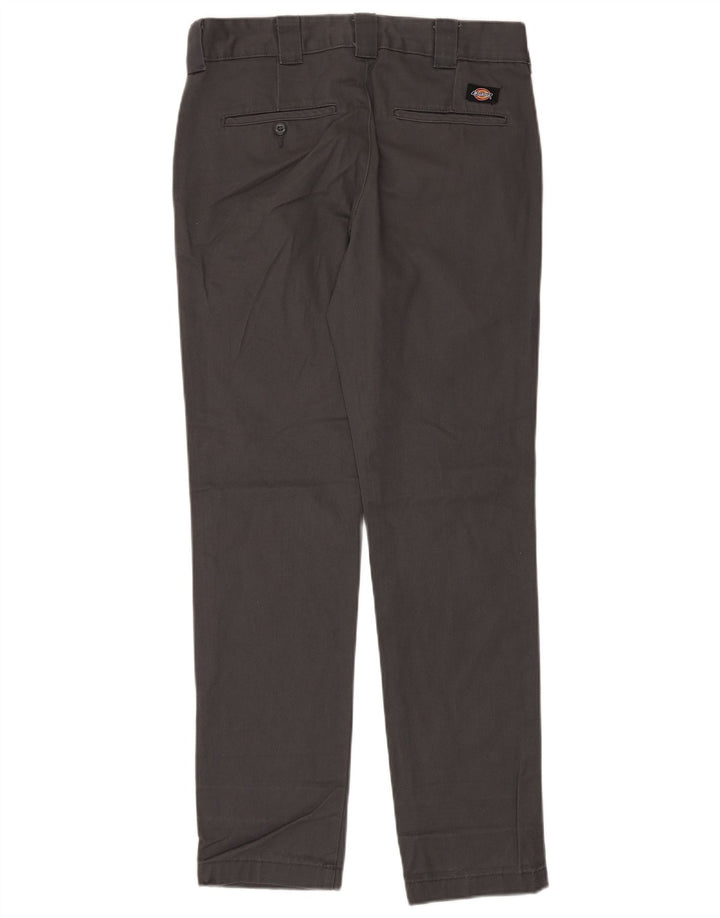 Calças Dickies Mens Slim Fit Chino W30 L32 Cinza Poliéster