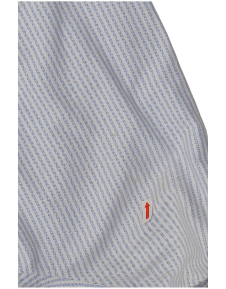 Camisa masculina JAEGER de algodão listrado azul grande