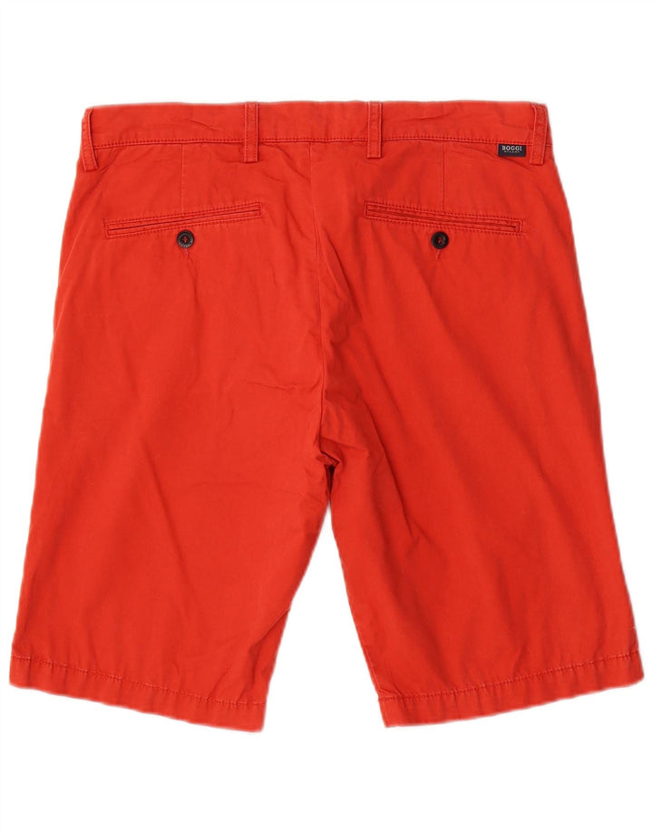 BOGGI Mens Milano Chino Shorts IT 46 Pequeno W34 Algodão Vermelho