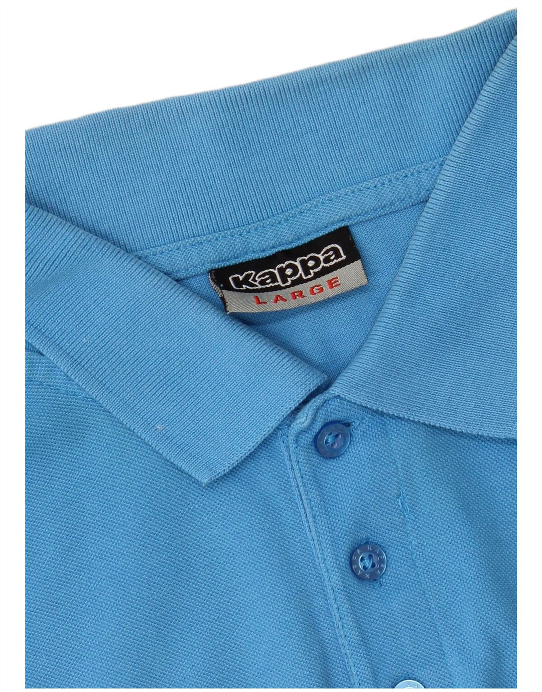 Camisa polo masculina KAPPA grande algodão azul
