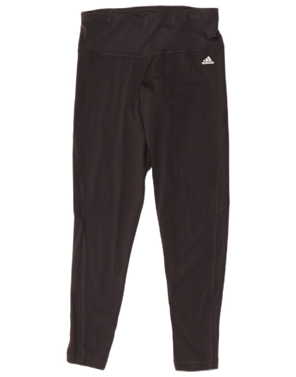 Adidas Womens Climalite Leggings UK 8/10 Pequeno Preto Nylon