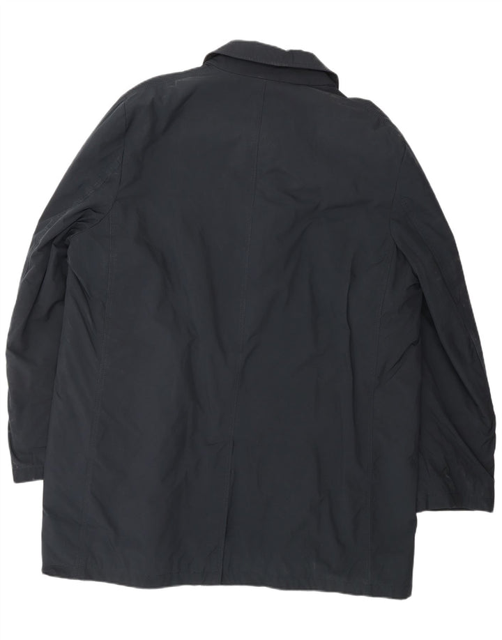 Sobretudo masculino BORSALINO IT 56 3XL azul marinho poliéster clássico