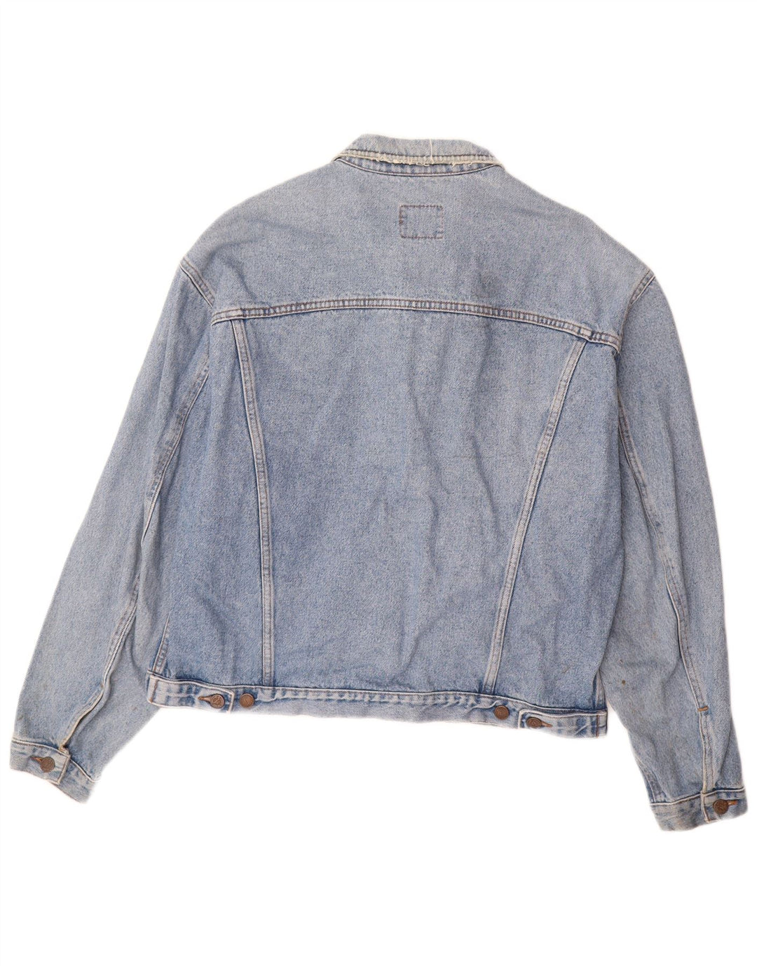 Jaqueta jeans masculina BENETTON IT 52 XL algodão azul