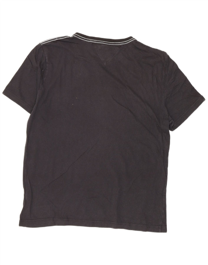 Tommy Hilfiger Camiseta masculina gráfica grande preta