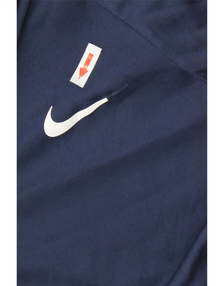 Nike Mens Dri Fit Top Manga Longa Médio Azul Marinho