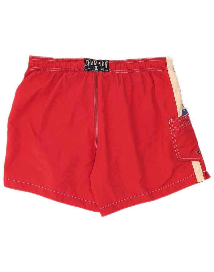 Shorts de natação masculino Champion grande poliéster vermelho