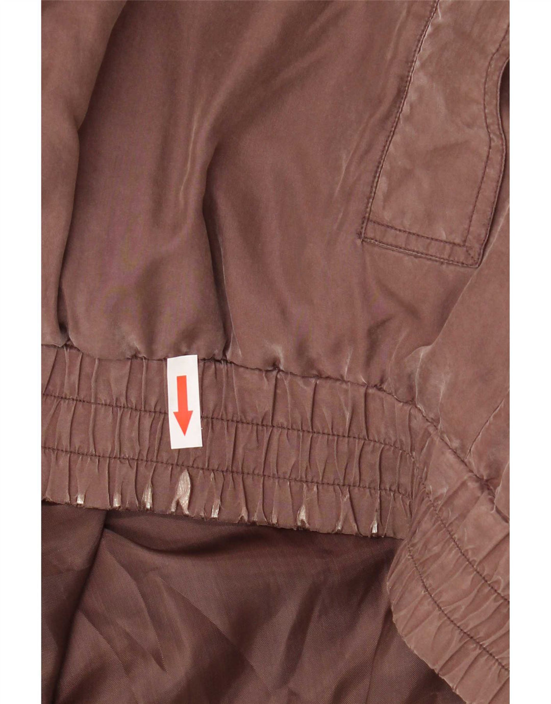 Jaqueta bomber masculina Brugi UK 38 seda marrom médio