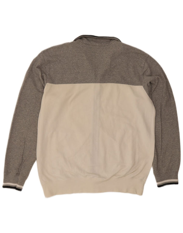 Jaqueta masculina de agasalho Champion XL cinza colorblock algodão