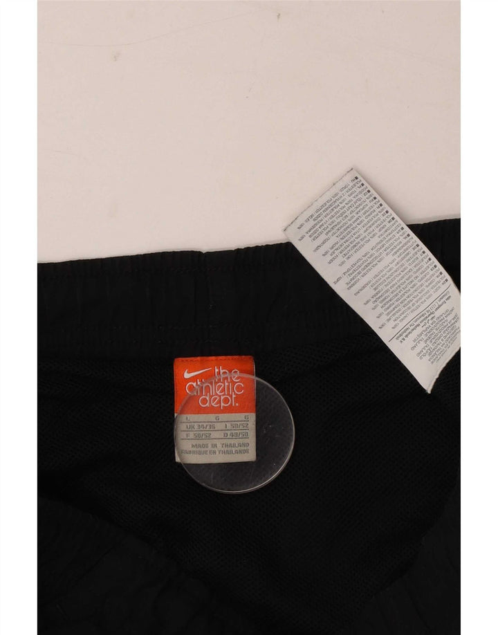 Shorts esportivos gráficos masculinos Nike grande poliéster colorblock preto