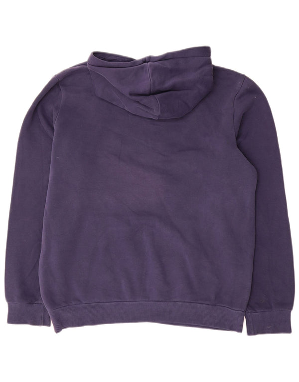 Puma masculino gráfico regular ajuste moletom com capuz pequeno algodão azul marinho