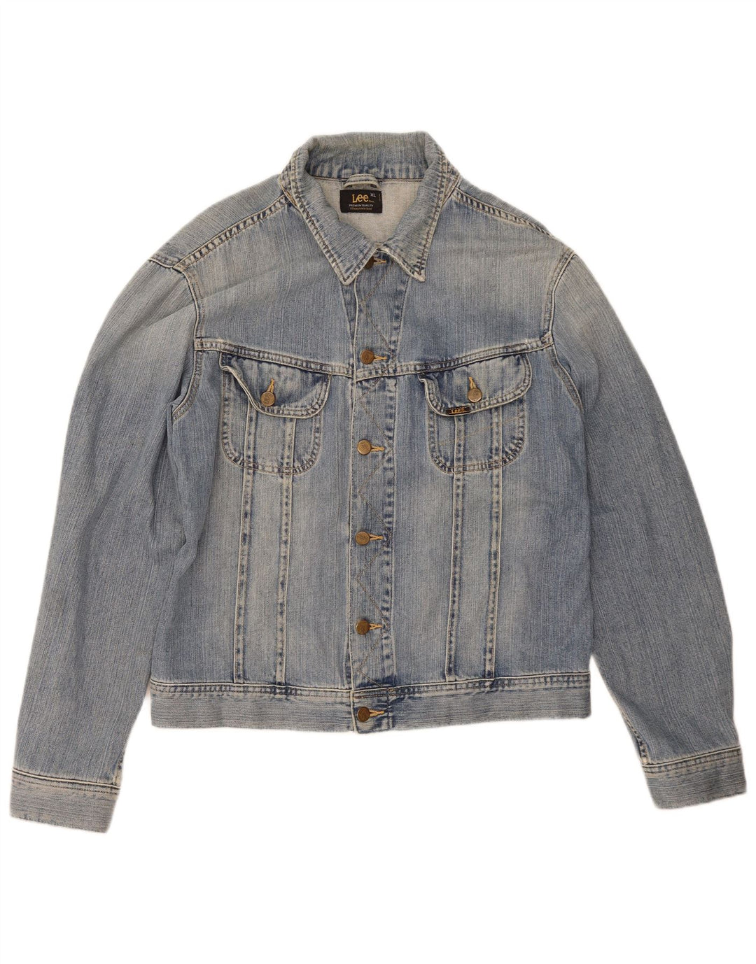 Jaqueta jeans masculina Lee UK 42 XL algodão azul