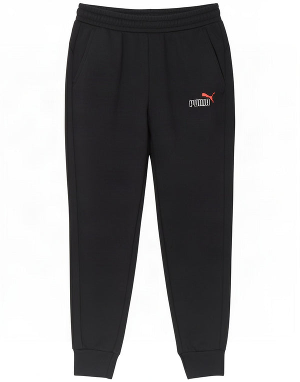 Puma Mens Calças de treino Joggers Pequeno Algodão Preto