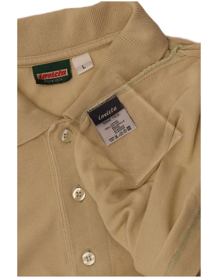 Camisa polo masculina INVICTA grande algodão bege