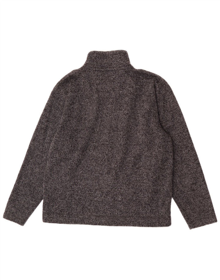 Jaqueta masculina de agasalho Marks & Spencer médio preto manchado de acrílico