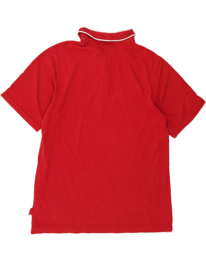 LOTTO Mens Polo Shirt Medium Red Cotton Vintage Lotto and Second-Hand Lotto from Messina Hembry 