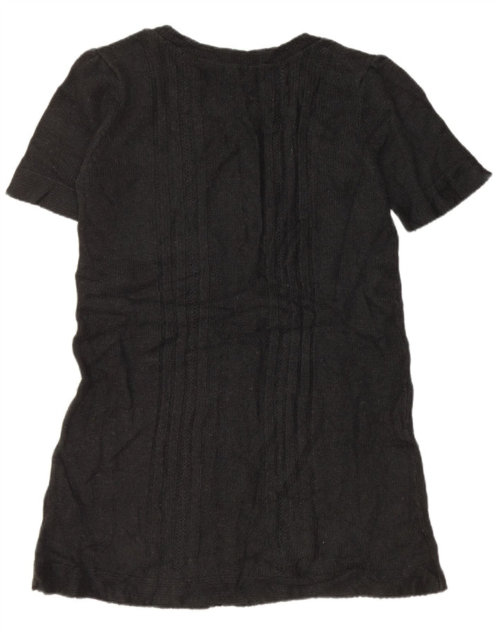 Vestido jumper feminino Marks & Spencer Reino Unido 14 acrílico preto médio