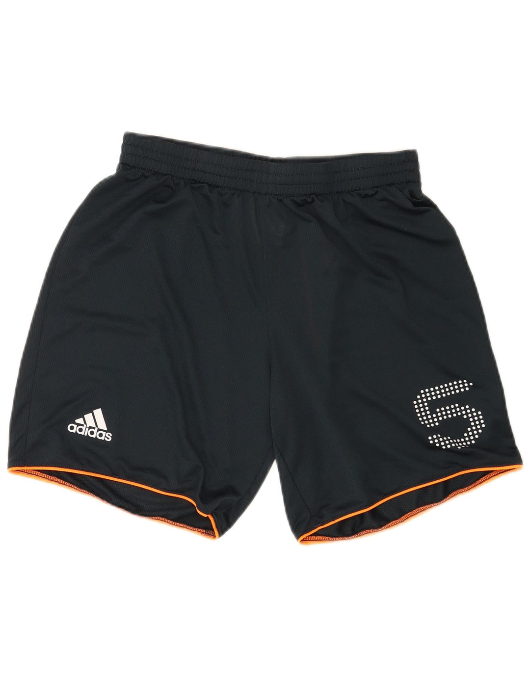 Shorts esportivos gráficos masculinos Adidas médio azul marinho poliéster