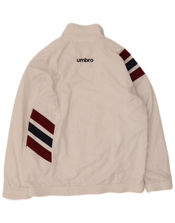 Esportes brancos do poliéster do XL Colourblock do revestimento superior do fato de treino dos homens de Umbro