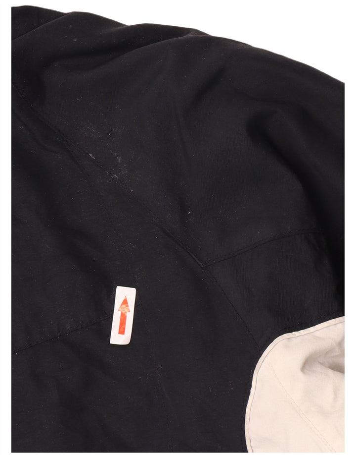 Jaqueta Columbia Feminina Oversized Acolchoada Reino Unido 10 Pequeno Bloco Colorido Azul Marinho