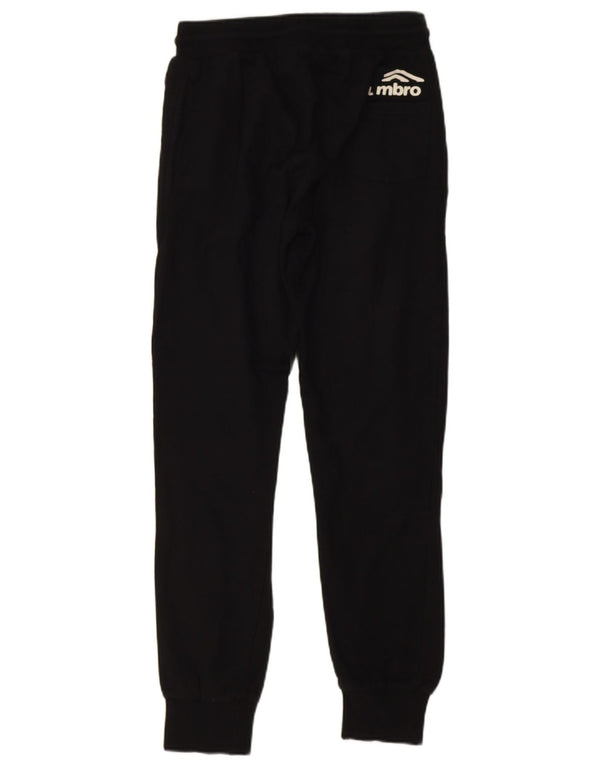 Calça de treino gráfico Umbro Boys Joggers 13-14 anos 2XL algodão preto