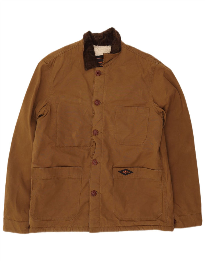 Jaqueta corta-vento masculina Superdry UK 36 poliéster marrom pequeno