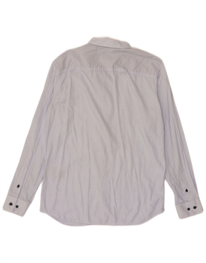 Camisa masculina Jack & Jones tamanho 42 grande algodão xadrez azul