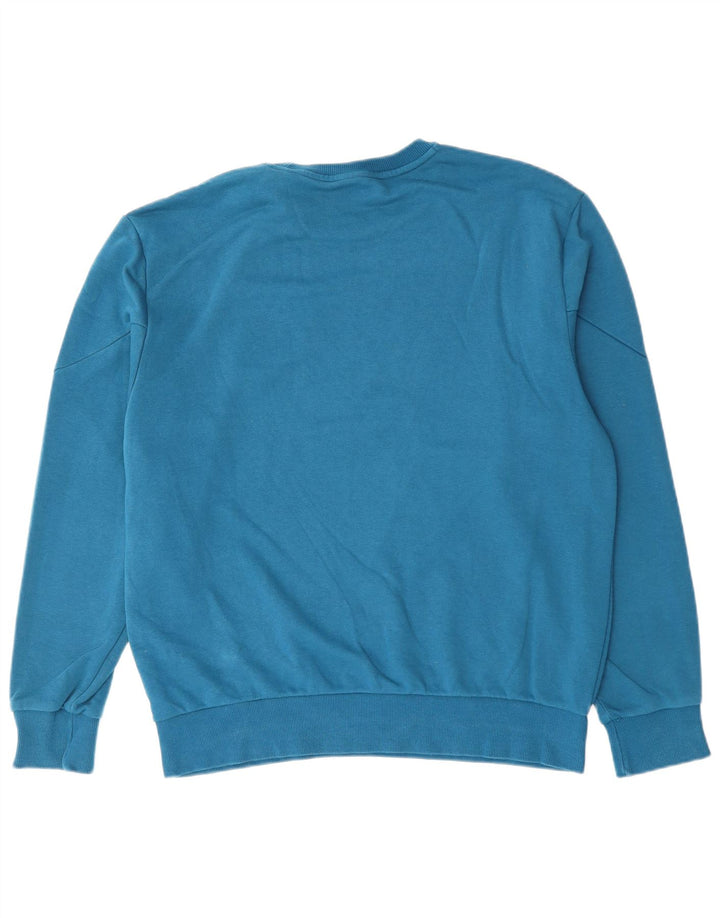 PUMA moletom masculino jumper grande azul colorblock algodão