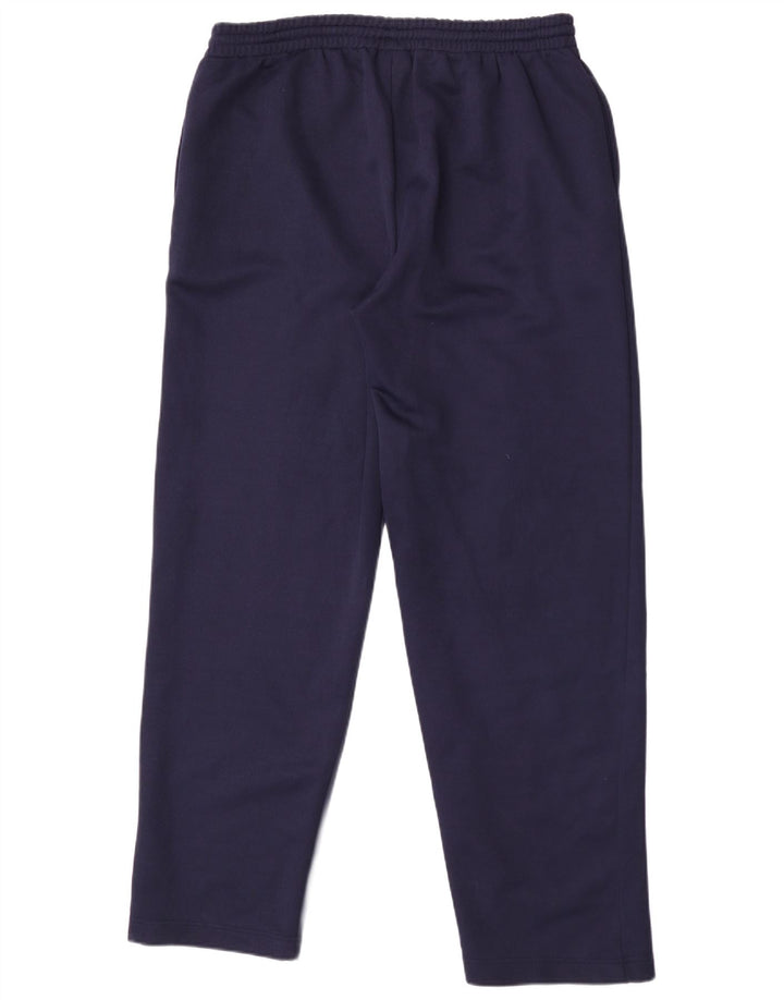 Calça de treino masculina Reebok Graphic grande poliéster azul marinho