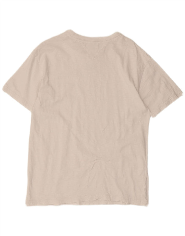 Camiseta masculina Tommy Hilfiger top pequeno branco