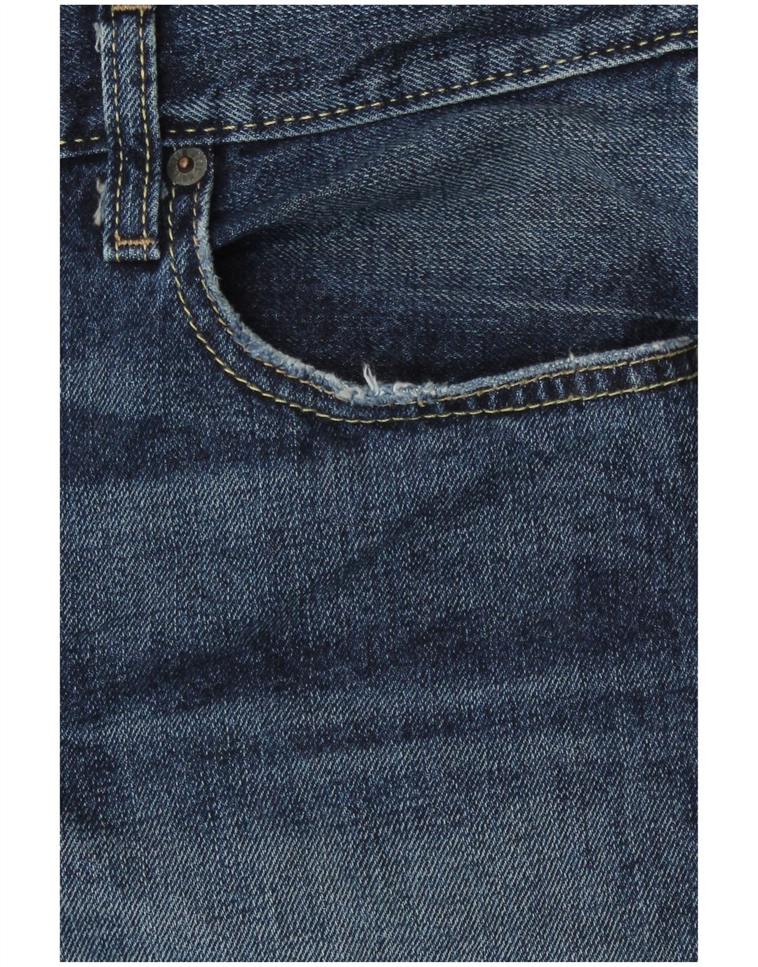 Hollister Mens Bootcut Jeans W38 L30 Azul Marinho Algodão
