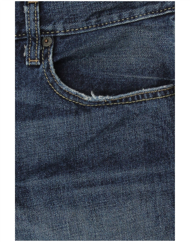 Hollister Mens Bootcut Jeans W38 L30 Azul Marinho Algodão