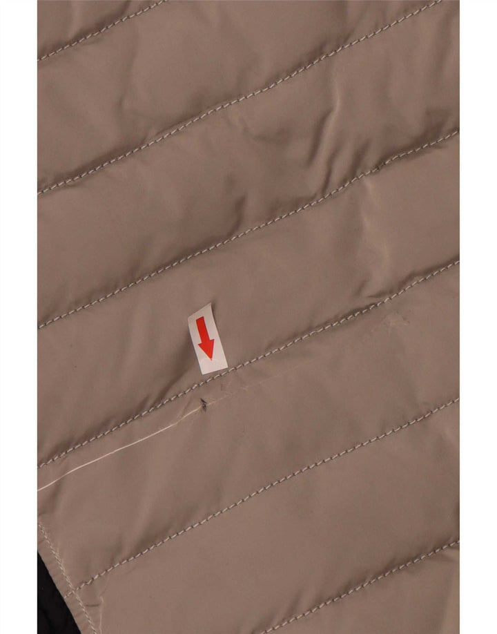 Jaqueta acolchoada masculina Amerigo Vespucci UK 40 grande cinza colorblock poliamida