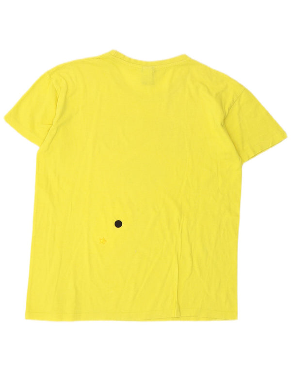Camiseta masculina Errea com estampa gráfica XS algodão amarelo