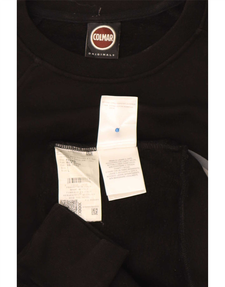 Colmar moletom masculino gráfico jumper grande algodão preto