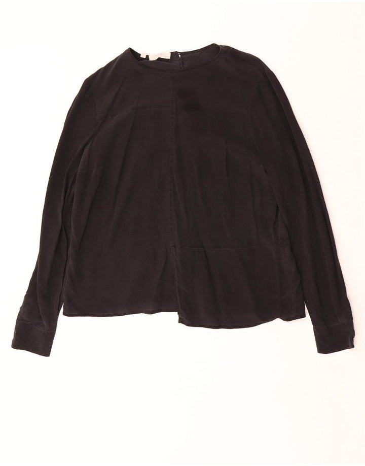 Blusa feminina de manga comprida BARBA Top IT 44 seda cinza médio