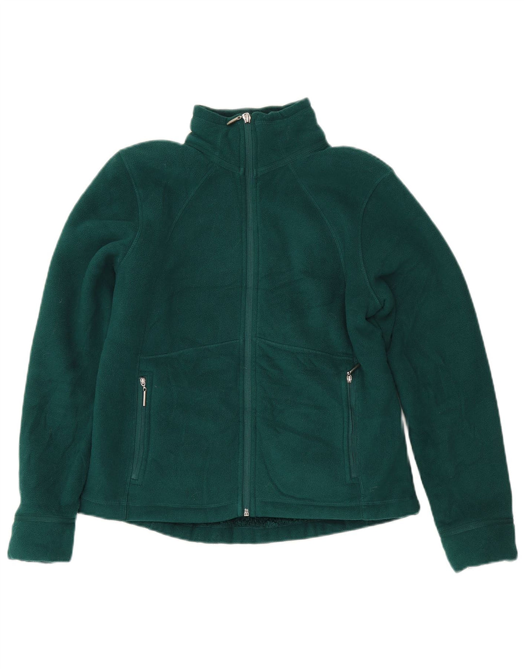 Jaqueta de lã feminina Marks & Spencer Reino Unido 12 poliéster verde médio