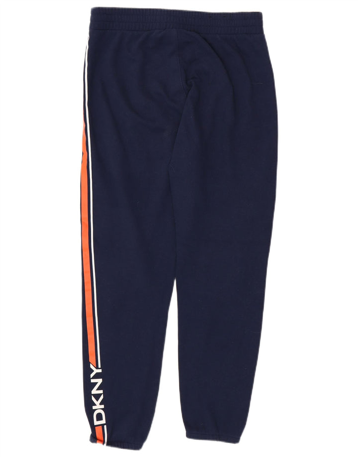 Calça esportiva masculina Dkny gráfica joggers médio azul marinho colorblock