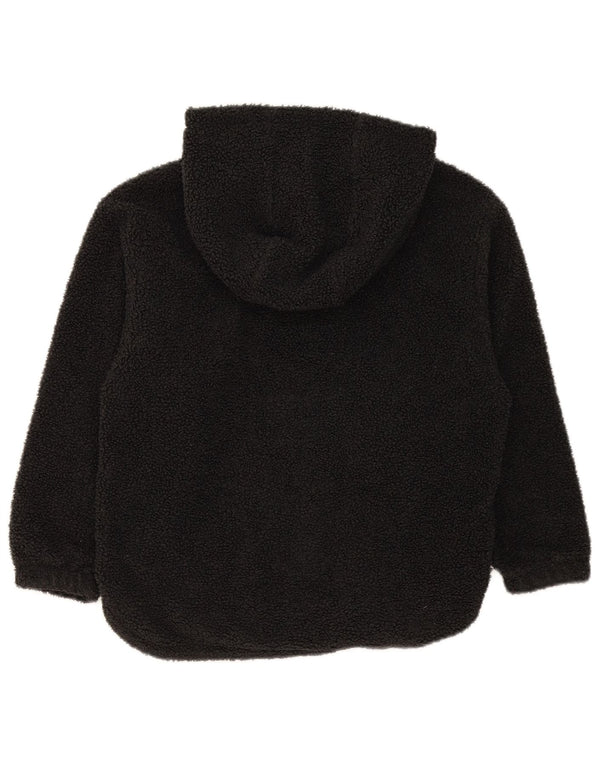 Jumper com capuz de lã Nike feminino Therma-Fit UK 14 poliéster preto médio