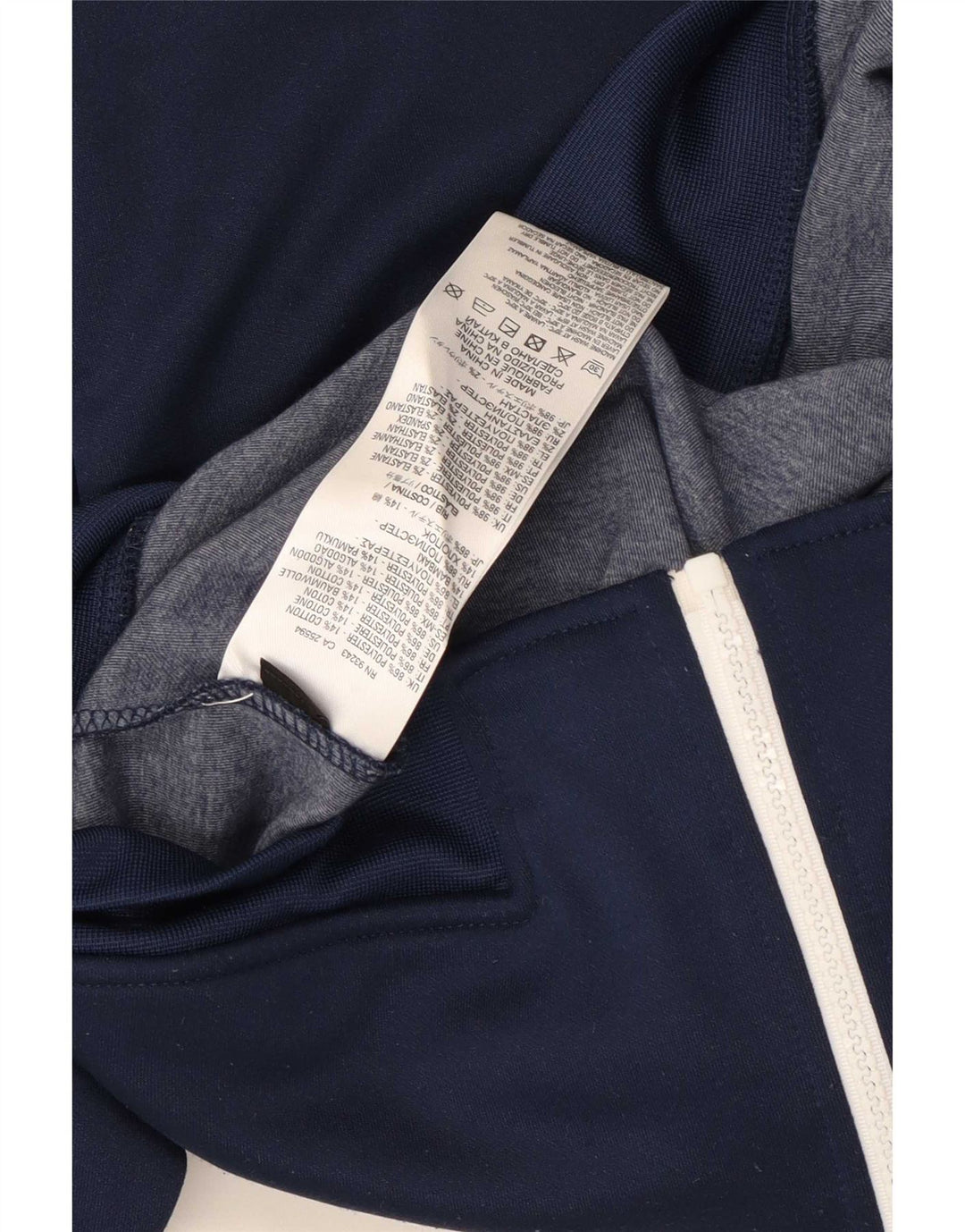 Poliéster de Colourblock dos azuis marinhos médios do revestimento superior do fato de treino dos homens diesel