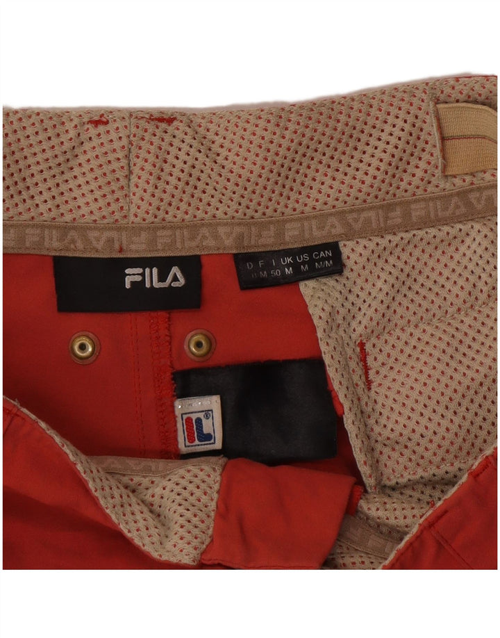 Fila Mens Cargo Shorts Médio W32 Vermelho