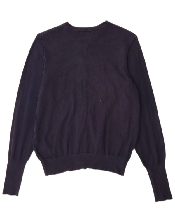 Suéter cardigã feminino Marks & Spencer UK 14 viscose azul marinho médio