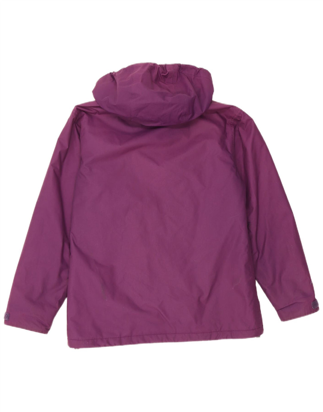 Jaqueta corta-vento feminina com capuz Berghaus UK 12 nylon roxo médio