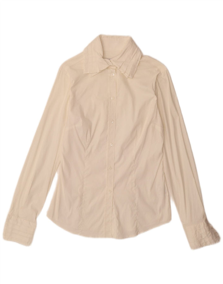 Camisa feminina Gant UK 12 médio algodão branco