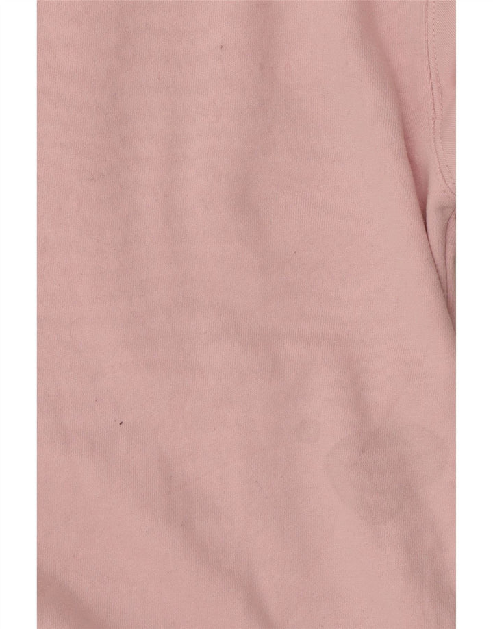 Suéter feminino Ellesse com estampa grande e grande, Reino Unido 8, pequeno, rosa, algodão